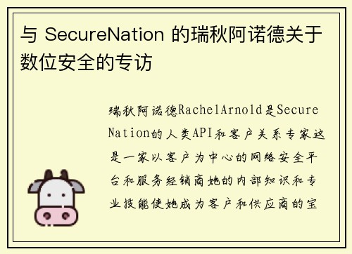 与 SecureNation 的瑞秋阿诺德关于数位安全的专访